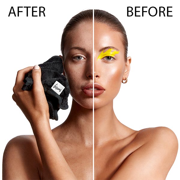 Bisous Cloth - Charcoal Black